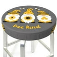 thumbnail image 3 of Fotbe Bee Kind Stool Covers Round,Waterproof Round Bar Stool Covers Bar Chair Covers Washable Stool Cushion Slipcover for 12-14 Inch Chair-14 inch, 3 of 7