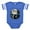 Royal Blue, variant on CafePress - Wolf Howling At The Full Mo - Cute Infant Baby Football Bodysuit