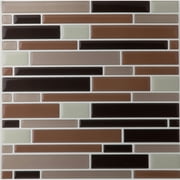 Achim Magic Gel Beige Self Adhesive Vinyl Backsplash Wall Tile 9.125x9.125 - 6 Tiles/4.50 sq Ft.