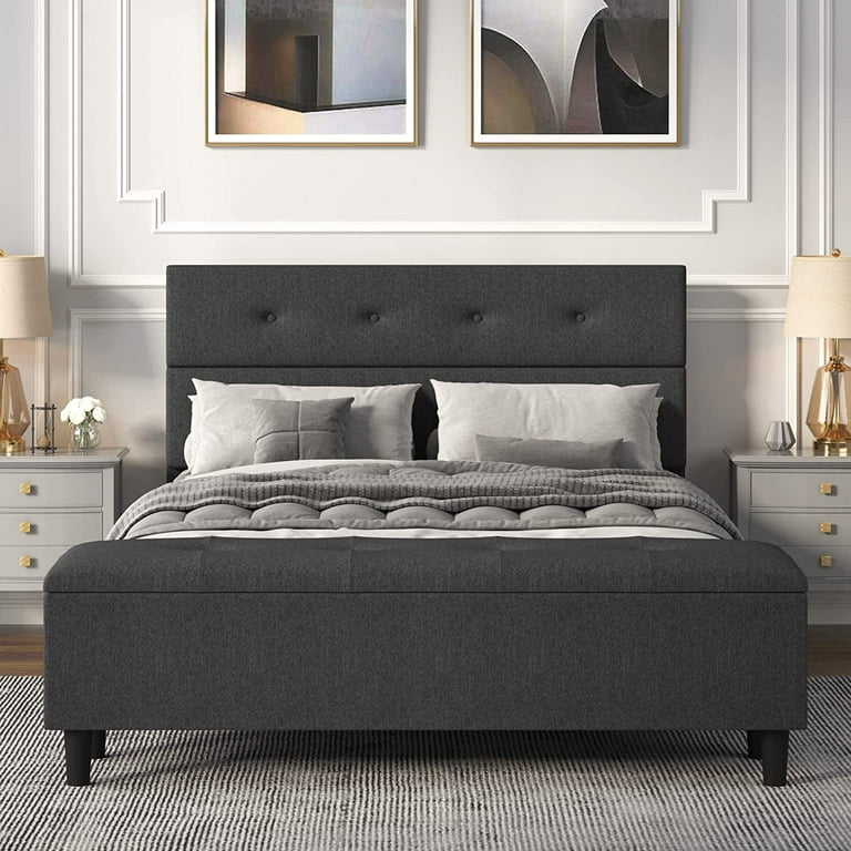 Helen Queen Wood Black-finished Bed