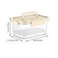 thumbnail image 1 of Ahorros de primavera SHENGXINY Caja de picnic portátil Caja de conservación refrigerada para picnic Caja de almacenamiento de alimentos con tenedor Caja sellada de alimentos complementarios para, 1 of 3