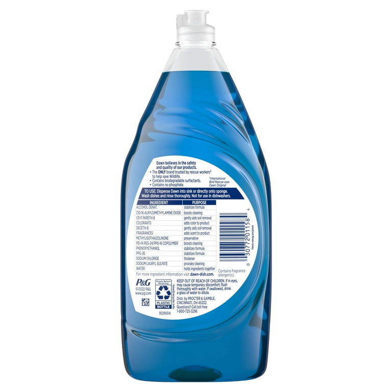Dawn Ultra Dish Soap Dishwashing Liquid, Original Scent, 38 fl oz More  Options Available 
