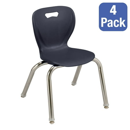 Shape Series School Desk Chair (14 H)-Navy