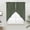 Army Green, variant on Pure Pale Blue Swag Valances for Windows, Kitchen Window Curtains Over Sink, Modern Solid Color Minimalist Art Window Treatment Curtains for Living Room/Bedroom Curtains 2 Panel Sets 36"x45"