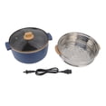 thumbnail image 2 of Olla eléctrica multifuncional, olla eléctrica de 2,5 L, olla caliente eléctrica para alimentos, olla eléctrica portátil muy versátil, 2 of 13