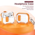 thumbnail image 2 of Rugged Case for AirPods Pro 2, HD Clear & Contrast Color Design Shockproof Cover for Airpods Pro 2nd Generation 2022 with Switch and Carabiner, 2 of 9