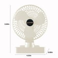 thumbnail image 3 of Clearance PEONAVET Fan For Bedroom Table Fan,Rechargeable Battery Operated Desk Fan With LED,Quiet Table Fan For Home,180° Adjust Tilt,3 Speeds Settings,Portable Fan For Office,Kitchen, 3 of 6
