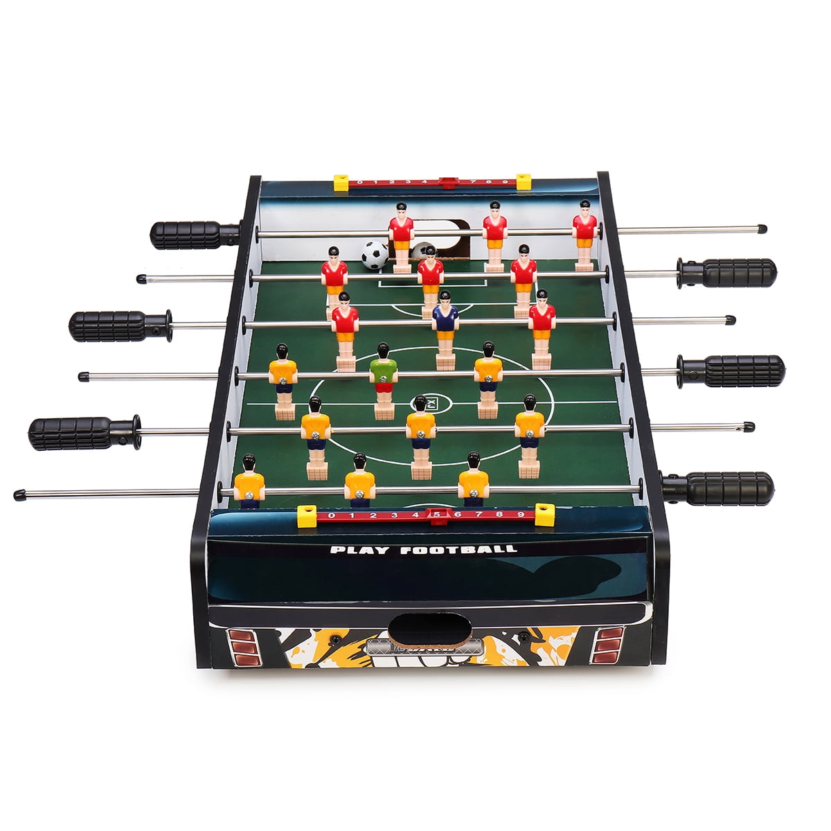 Table Top Foosball 6 Rods Portable Mini Table Football Soccer Game Set