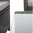 thumbnail image 6 of SAFAVIEH Vellor Outdoor Patio 4 Piece Conversation Set, Grey, 6 of 9