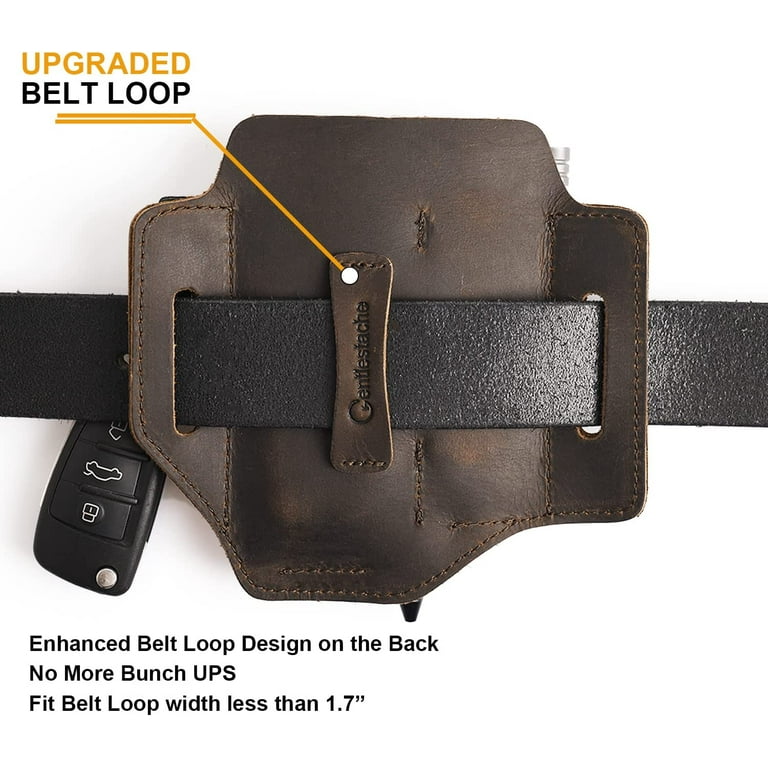 PJ15 Leather Muiltitool Sheath with Metal Belt Clip – Viperade