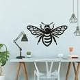 thumbnail image 5 of Vadktai Bee Metal Wall Art Decor, Wall Sculpture Hanging Decoration, Sign Iron Outline Wall Art Black Rustic Decor, Ornament Wall for Garden, Indoor, Outside, Living Room, Home, Office, 5 of 6