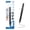 Black, variant on BAZIC Frizz Retractable Erasable Gel Pens, 0.7mm Medium Point, Assorted Colors Inks, Comfort Grip, 1-Pack