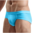 thumbnail image 4 of Iugvhana Men's Modal Moisture Wicking Briefs Intimates Low Rise Underwear Ultra-thin Breathable and Smooth Blue XXXL, 4 of 4