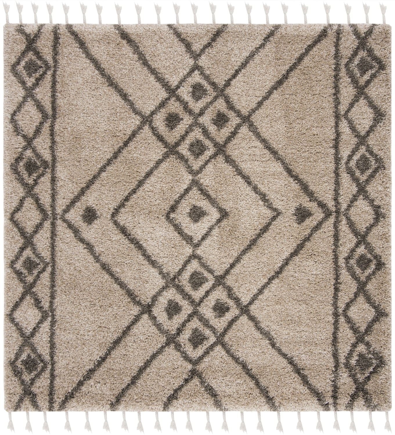 Safavieh Moroccan Fringe Erksine Geometric Shag Area Rug