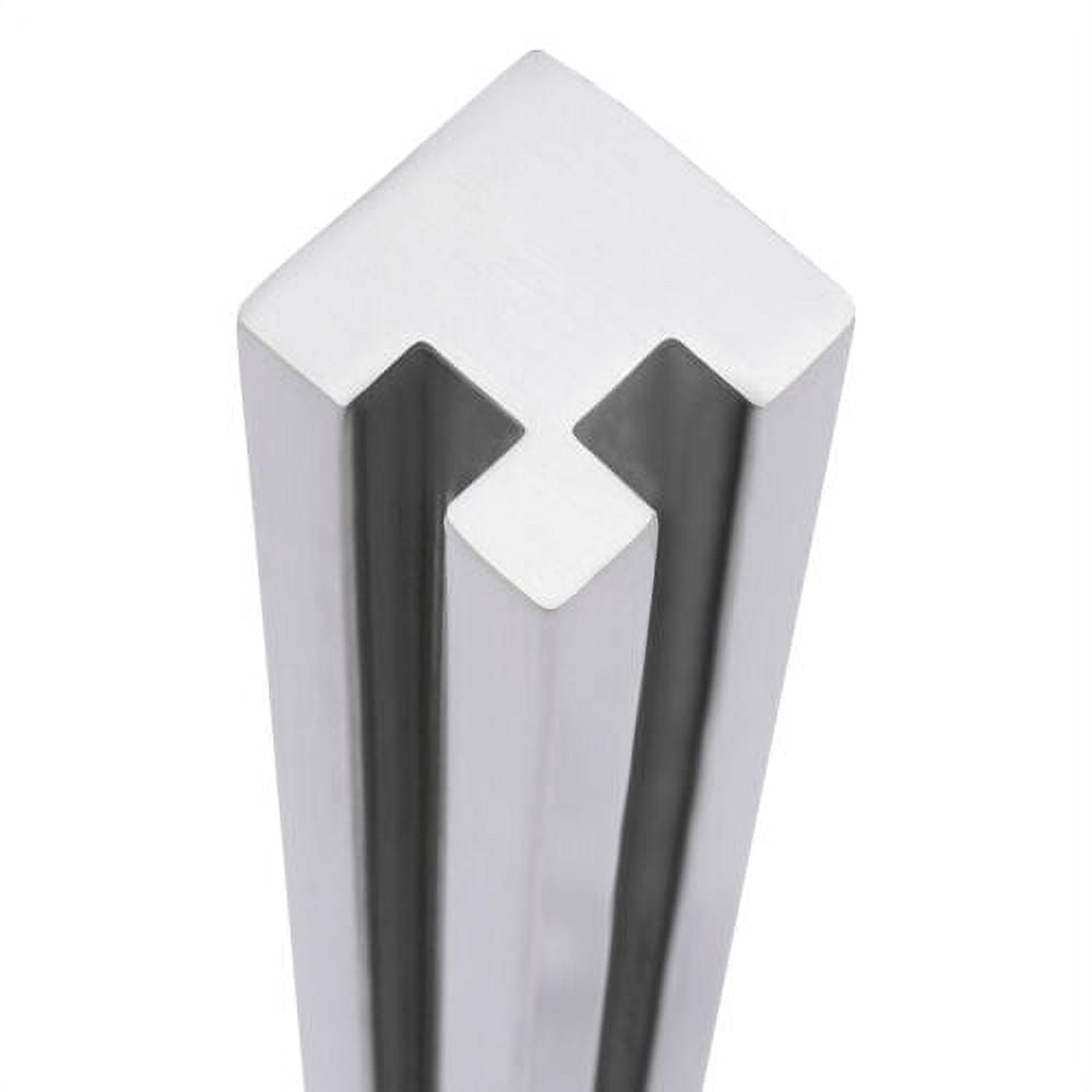 Glass Railing Post Stainless Steel Glass Balustrade Clamp for Balcony Stair End Post