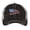 Black, variant on American Flag Trucker Hat Distressed Embroidered Patriotic Mesh Cap with Adjustable Buckle (NavyBlue)