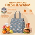 thumbnail image 5 of King Charles Cavalier Insulated Lunch Bag for Women & Adults,Large Portable Soft Cooler Lunch Bag,Thermal Food Storage Tote with Pearl Cotton,8.66L,8.75x5.75x9.5 Inch, 5 of 6