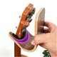 thumbnail image 2 of Acoustic guitar holder wall mount bent wood design, 2 of 5