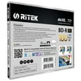 thumbnail image 2 of 1 Pack Ritek BD-R XL BDXL 100GB Archival Grade Triple Layers 4X White Inkjet Hub Printable Blank Disc w/Standard Jewel Case, 2 of 3