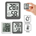 thumbnail image 3 of Black Digital Thermometer Hygrometer LCD Indoor Room Temperature Humidity Met ]~ T7S8, 3 of 8
