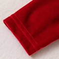 thumbnail image 7 of OJSFQUFP Girls' Winter and Christmas Cute Long Sleeved Velvet Dress and Hair Set, 7 of 7