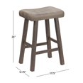 thumbnail image 2 of Hillsdale 4621-826 Saddle Stool, Rustic Gray, Counter, 2 of 3