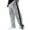 Gray, variant on Men's 2024 Fall Sweatpants, Casual Solid Color Drape Jacquard Button Wide Leg Pants, Loose Fit Pant with Pockets Black XXL