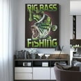 thumbnail image 4 of Xecao Big Bass Fish for Ready-to-Hang Canvas Art 12x16 Inches - Waterproof HD Print Solid Wood Frame for Gifting,Vertical, 4 of 8