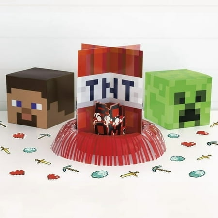 2 Pack Minecraft Party Table Decorating Kit, 1ct