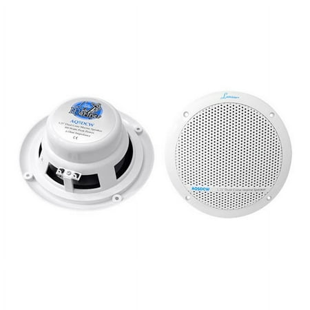 Lanzar 300 Watts 5.25" Dual Cone Marine Speakers (White Color)