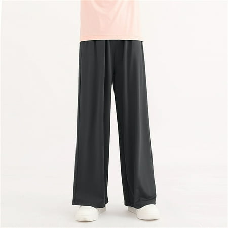 

Bnwani Kids Pants Girls Uniform Pants Clearance Plus Size Joggers Relaxed Toddler Pants Black 8 T