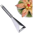 thumbnail image 4 of X Cuchillo Triangular Para Tallar Frutas, Cuchillo Para Tallar De Acero Inoxidable, Herramienta De Cocina, Diseño Ergonómico Y Fácil De Usar, Adecuado Para El Hogar, Hotel, Restaurante Kuyhfg Bienvenido a Kuyhfg, 4 of 5