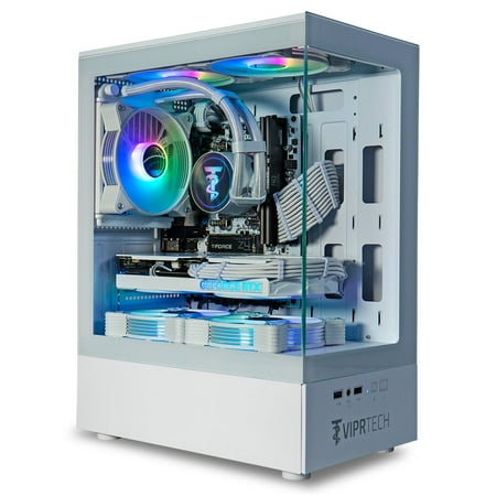 ViprTech Styker 3.0 Gaming PC - AMD Ryzen 7 (4.1GHz), RTX 3060 12G, 32G DDR4, 1T SSD, Desktop, White