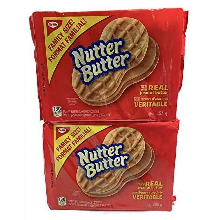 Nutter Butter Sandwich Cookies, Two Family Size, 453g/16 oz