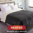 thumbnail image 4 of Sunbeam Royal Luxe Sherpa Night Fog Couverture Chauffante - Grand Lit, 4 of 4
