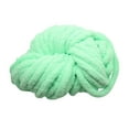 thumbnail image 2 of Hilo Grueso De Chenilla Lavable Súper Voluminoso Para Crochet Tejido Color Verde Claro Sunnimix, 2 of 8
