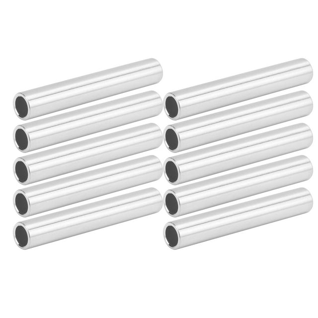 Aluminum Tubing, Sturdy Shaft 8mm Outer Diameter Straight Metal Pipe Lightweight 10Pcs For DIY