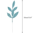 thumbnail image 3 of 15PCS Artificial Glitter Leaves Fake Plants Flower Branches Leaf Christmas Tree Picks Sparkling Fillers Sprays for Halloween Xmas Wreath Garland DIY Crafts Home Arrangement Decor, 3 of 3