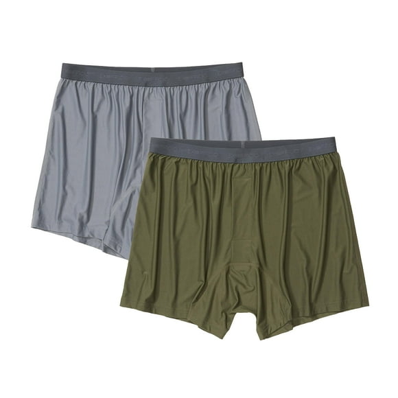 Boxer ExOfficio Give-N-Go 2.0 para hombre Steel Onyx/Nori XL, paquete de 2