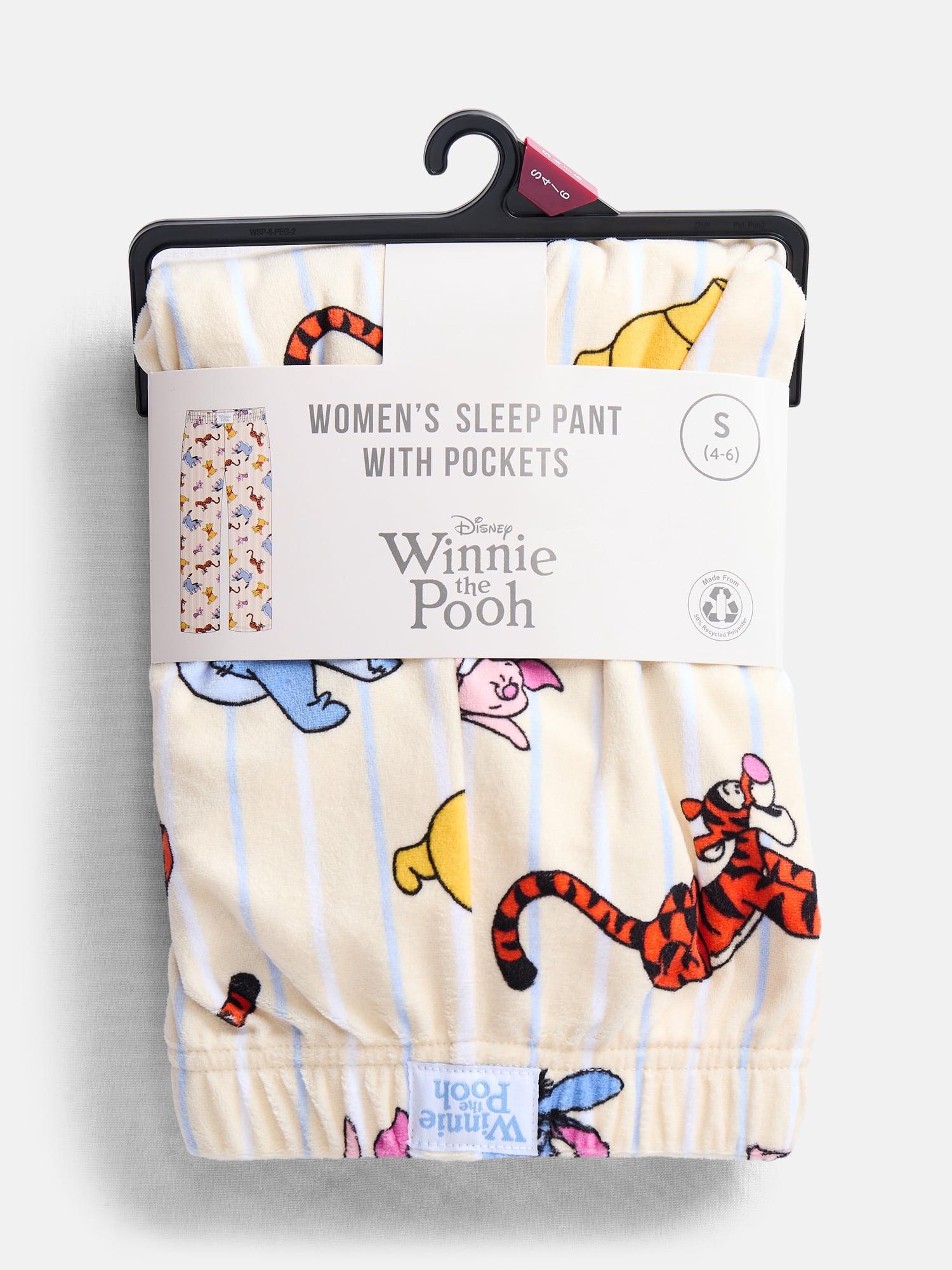 Winnie the Pooh Women's Wide Leg Velour Sleep Pants, Sizes XS-3X