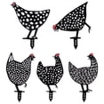 thumbnail image 1 of Estaca de pollo, juego de 5 estacas de pollo, estacas decorativas, estatua de jardín, artesanía excepcional, 1 of 8