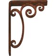 thumbnail image 4 of Ekena Millwork 1 1/2"W x 5 1/2"D x 8"H Avery Wrought Iron Bracket, (Single center brace), Antiqued Copper, 4 of 8