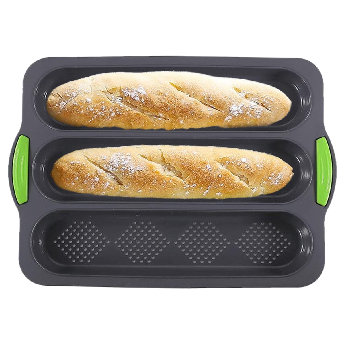 2 Moules à Baguettes 38 X 16 Cm Perforés Et Antiadhésifs Pour Cuisson 2 Pains 3560234494329