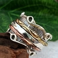 thumbnail image 3 of 925 Sterling Silver Spinner Ring | Triple Infinity Fiddle Ring | Unique Boho Jewelry Gift, 3 of 10
