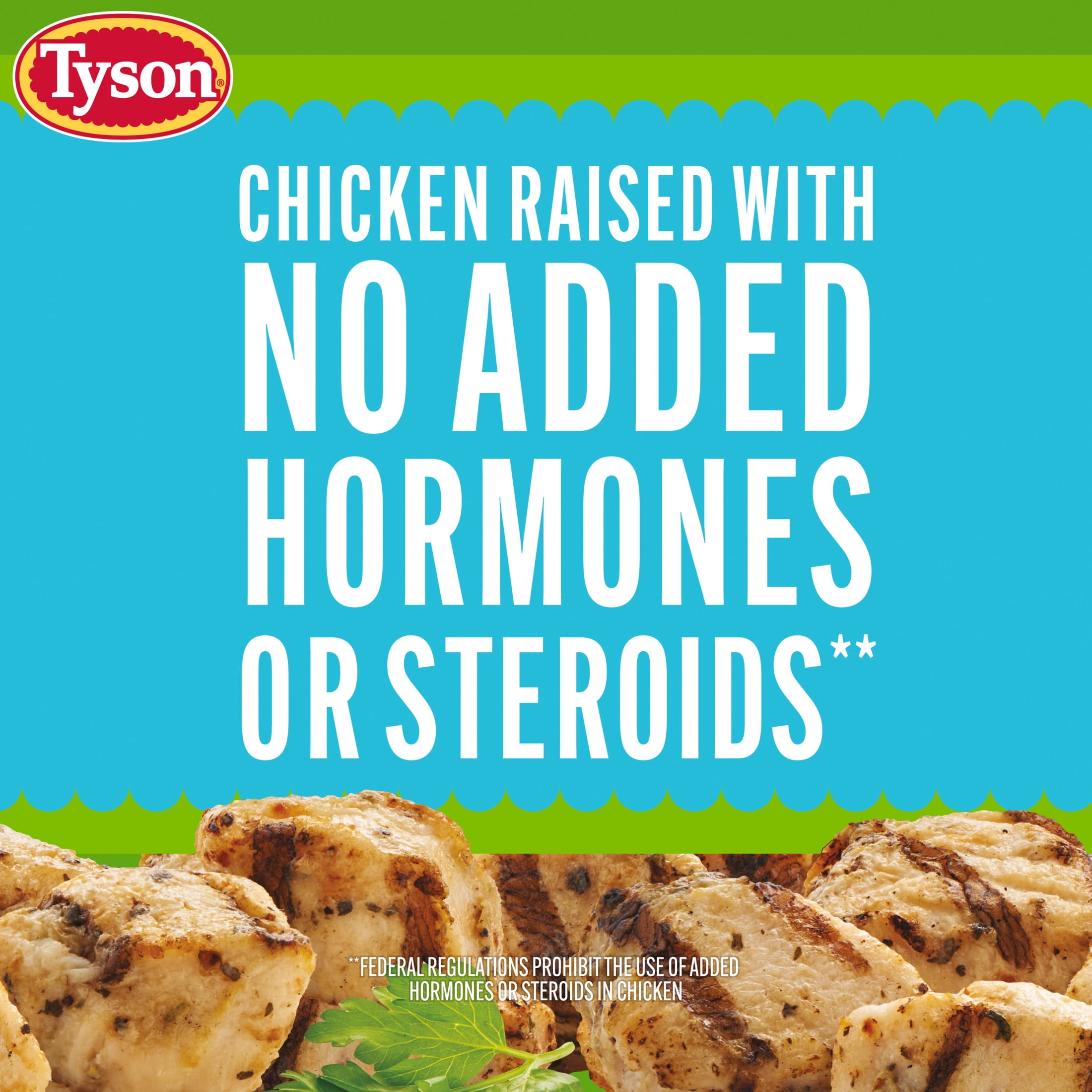 Tyson Garlic & Herb Seasoned Chicken Bites Cup, 5.2 oz (Frozen, Fully Cooked)