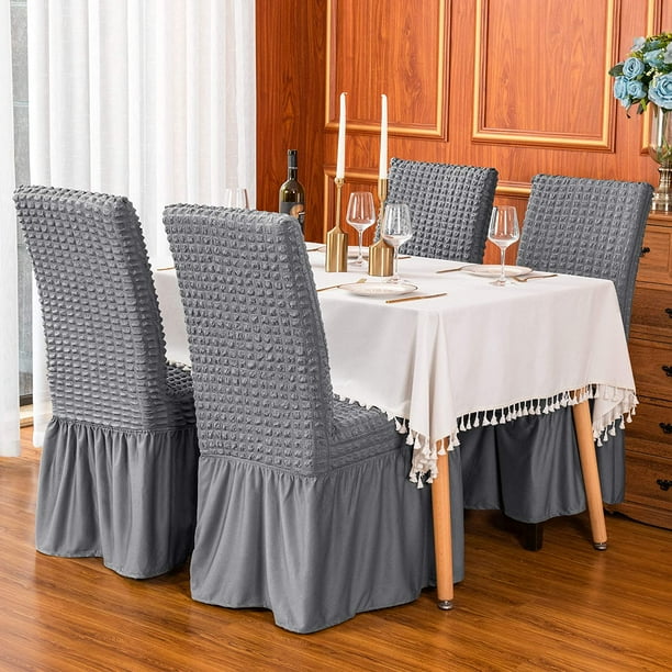 Long dining 2024 room chair covers