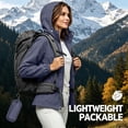thumbnail image 5 of GUACER Womens Waterproof Hooded Raincoat with Pockets Lightweight Packable Active Outdoor Windbreaker Jackets, 5 of 9