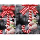 thumbnail image 2 of Decoraciones Papá Noel, muñeco de nieve, bastón pequeño, palitos de caramelo, adornos, arreglos para árboles de Navidad, adornos colgantes de ciervos (modelos de ciervos), 2 of 11