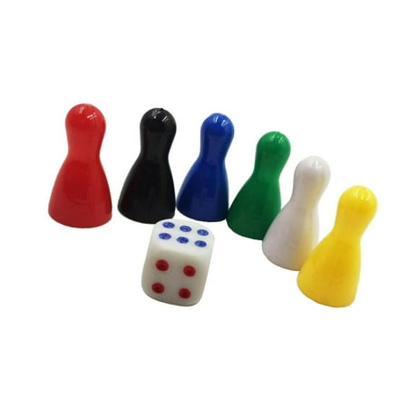 Pawn Chess Pieces for Board Games Tabletop Markers Multicolor
