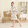 thumbnail image 4 of FORMRS Niños Bathrobe Unisex Hooded Robe Soft Plush Pajamas Sleepwear, Size 4-6T, Fall Books, 4 of 7